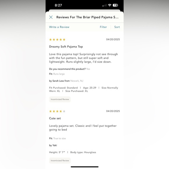 NWT new small Anthropologie briar short sleeve pipes pj pajama top black white - Picture 17 of 17